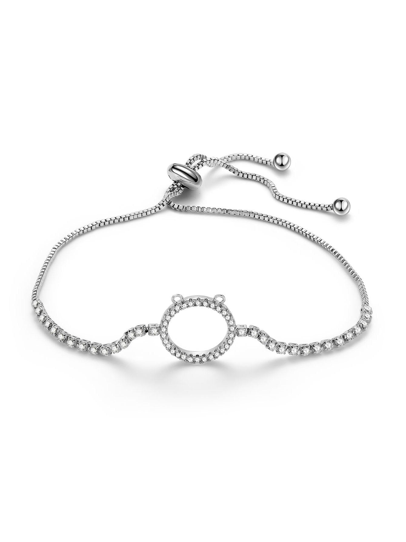 Rhinestone Circle Design Bracelet